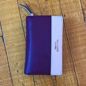 Kate Spade Dual-Tone Rose Wallet w/Zip Pouch 🌹